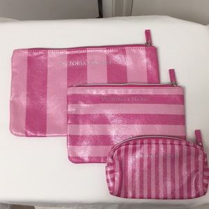 SET of 3 Victoria’s Secret Cosmetic Bags NEW